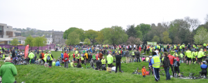 The crowd of cyclists at Pedal on Parliament 2